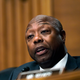 Sen. Tim Scott, R-S.C., speaks as Treasury Secretary Janet Yellen testifies before a Senate Banking, Housing, and Urban Affairs Committee hearing, Tuesday, May 10, 2022, on Capitol Hill in Washington.